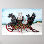 Scottie Sleigh Ride posters