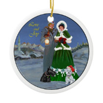 Scottie & Westie Family Ornament
