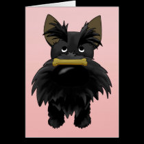 Scottie with bone on nose cards