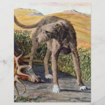 Scottish deerhound full colour flyer