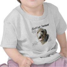 Scottish Deerhound History Design Tees