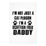 Scottish Fold Cat breed design Custom Stationery