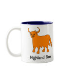 Scottish Highland Cow mug with slogan