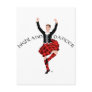 Scottish Highland Dancer Red and Black Postcards