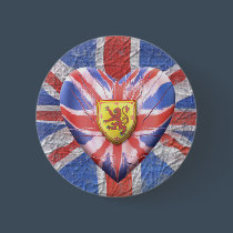 Scottish Lion buttons