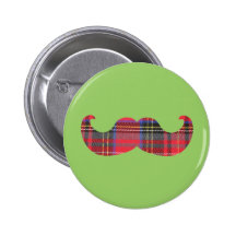 Scottish Moustache (or scottache moustache) Buttons