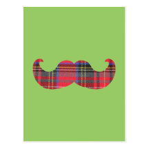 Scottish Moustache (or scottache moustache) Post Card
