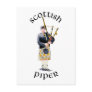 Scottish Piper - Tan Kilt Post Card