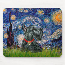 Scottish Terrier 12c -Starry Night Mouse Mats