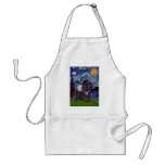 Scottish Terrier 6 - Starry Night (Vertical) Apron