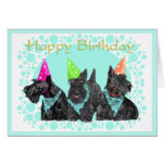 Scottish Terrier Birthday Card