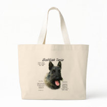 Scottish Terrier (brindle) History Design Canvas Bags