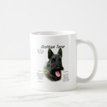 Scottish Terrier (brindle) History Design Coffee Mugs