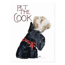 Scottish Terrier Chef Postcards