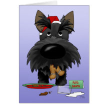 Scottish Terrier Christmas Card