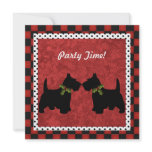 Scottish Terrier Christmas Fun Scottie Dog Custom invitations