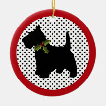 Scottish Terrier Christmas "Scottie Dog" Christmas Tree Ornament