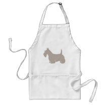 Scottish Terrier Classic Silhouette Apron