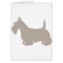 Scottish Terrier Classic Silhouette Card