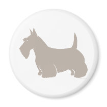 Scottish Terrier Classic Silhouette Magnets
