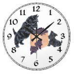Scottish Terrier Clock