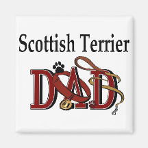 Scottish Terrier Dad Gifts Refrigerator Magnets