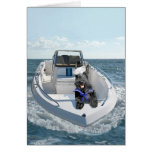Scottish Terrier on the Boat Greeting Card