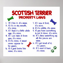 SCOTTISH TERRIER PL2 PRINT