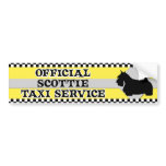 Scottish Terrier Taxi Service Bumper Sticker bumper stickers