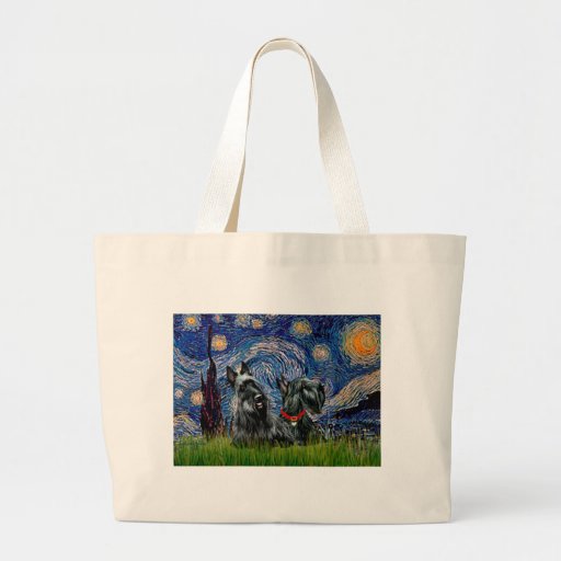 Scottish Terrier (two blk) - Starry Night Bags