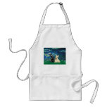 Scottish Terrier (two-BW) - Lilies 5 Aprons