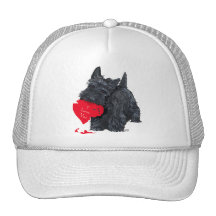 Scottish Terrier Valentine Hats