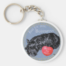 Scottish Terrier Valentine Keychain