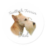 Scottish Terrier (wheaten) Dad 2 Stickers