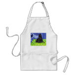 Scottish Terrier whimsical little window Aprons
