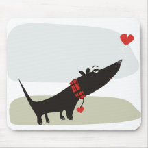 Scottish Terrier with unconditional Love Mousepad