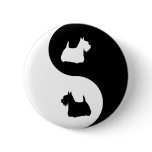 Scottish Terrier Yin Yang buttons