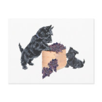 Scottish Terriers Grape Harvest