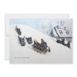 Scottish Terriers Sledding invitations