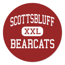 Scottsbluff - Bearcats - High - Scottsbluff Round Sticker