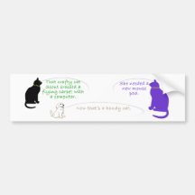 Scout the Inventive Cat Bumper Sticker