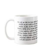 Scrabble Mug - "All I have are Vowels!"