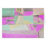 Scrambled scene--magenta card