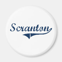 Scranton Pennsylvania Classic Design Refrigerator Magnet