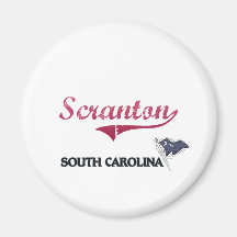 Scranton South Carolina City Classic Magnet