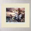 Scrap metal still life posters