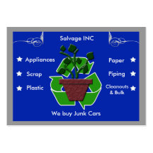 scrap recyclers business card templates