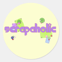 Scrapaholic Scrapbook Lover Sticker