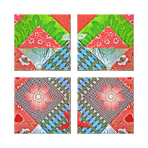 Scrapbook Delight Paper Buttons Gifts for Crafters Gallery Wrapped Canvas