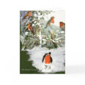 Scrapbook Robins card
